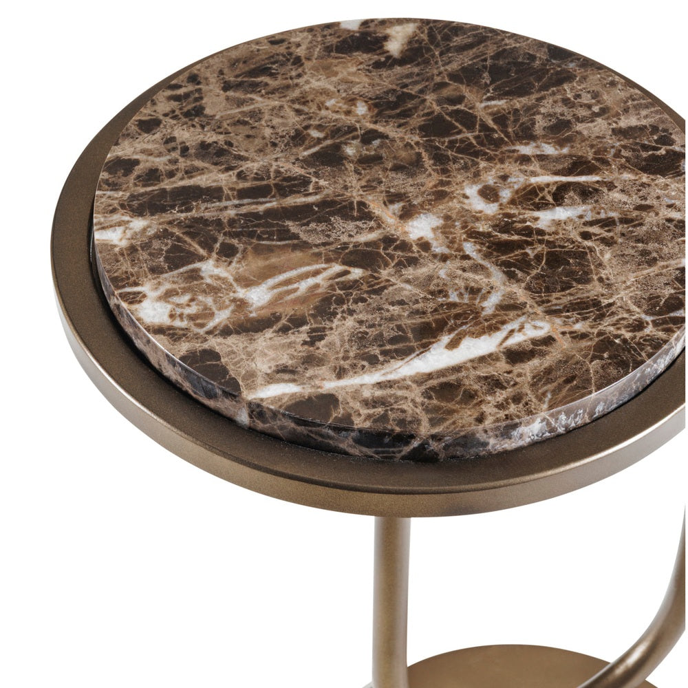 Marco Accent Table - Dark Emperador