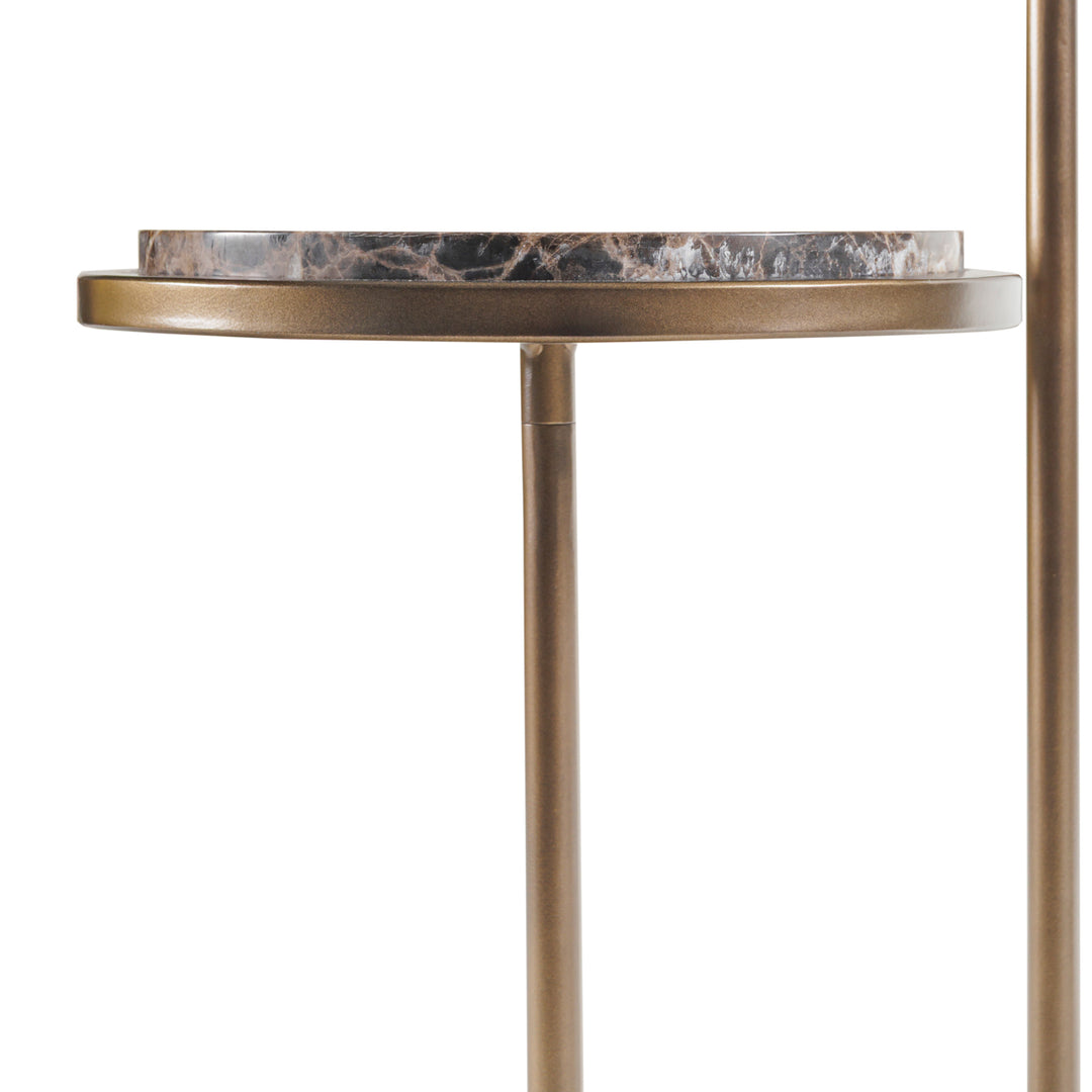 Marco Accent Table - Dark Emperador