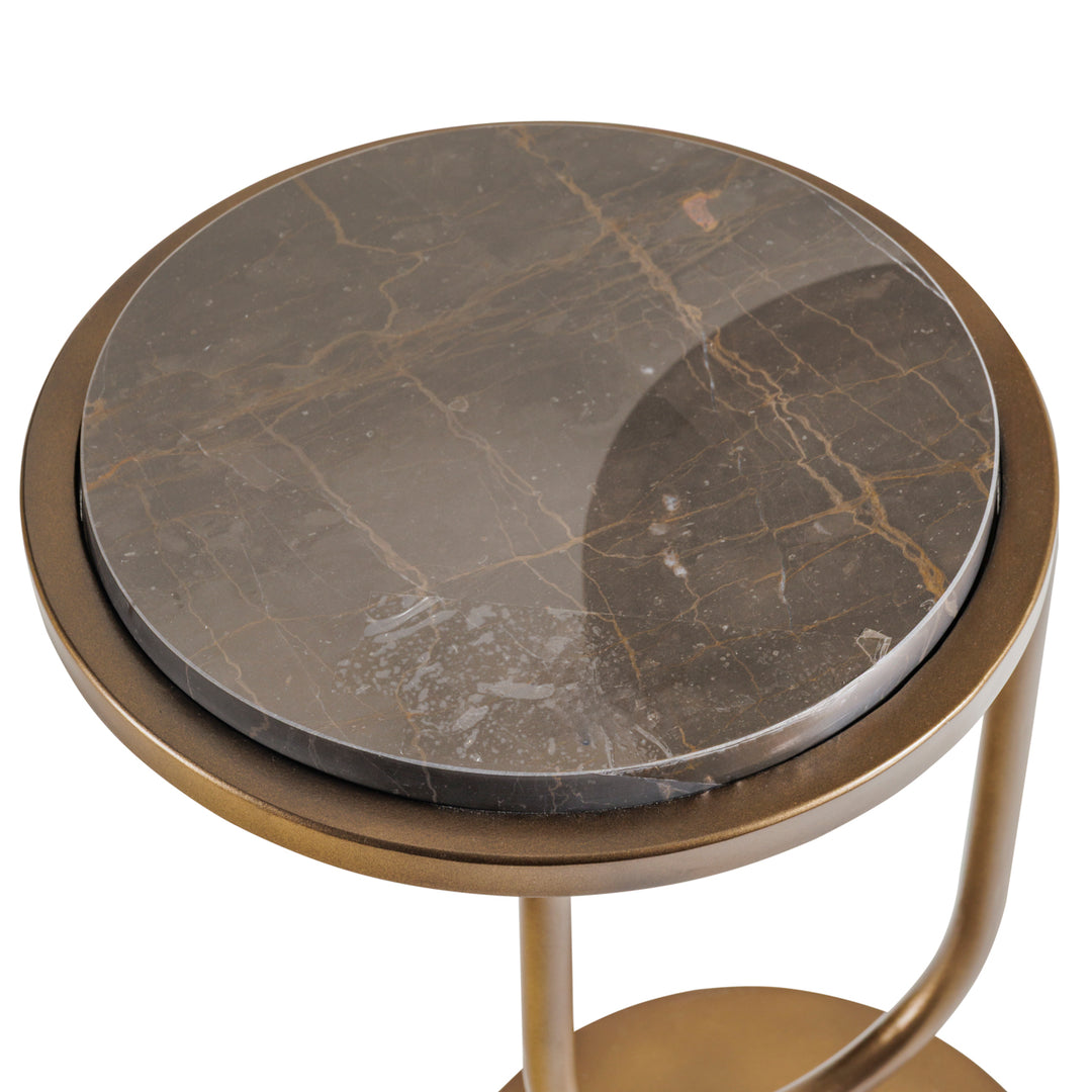 Marco Accent Table - Royal Gold Marble