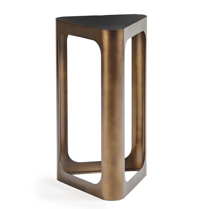 Thorpe Triangular Accent Table - Smoked Bronze