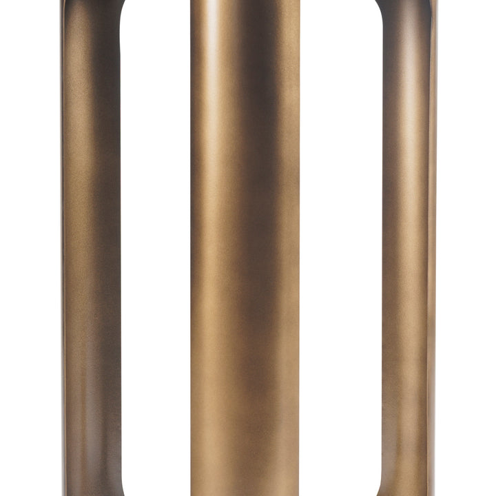 Thorpe Triangular Accent Table - Smoked Bronze
