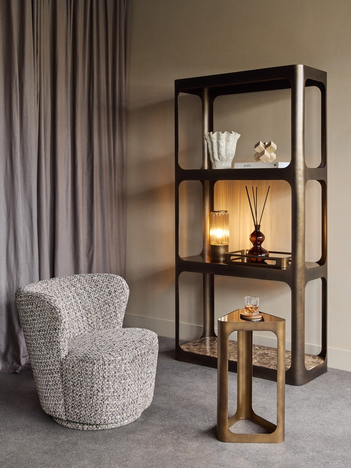 Thorpe Triangular Accent Table - Smoked Bronze