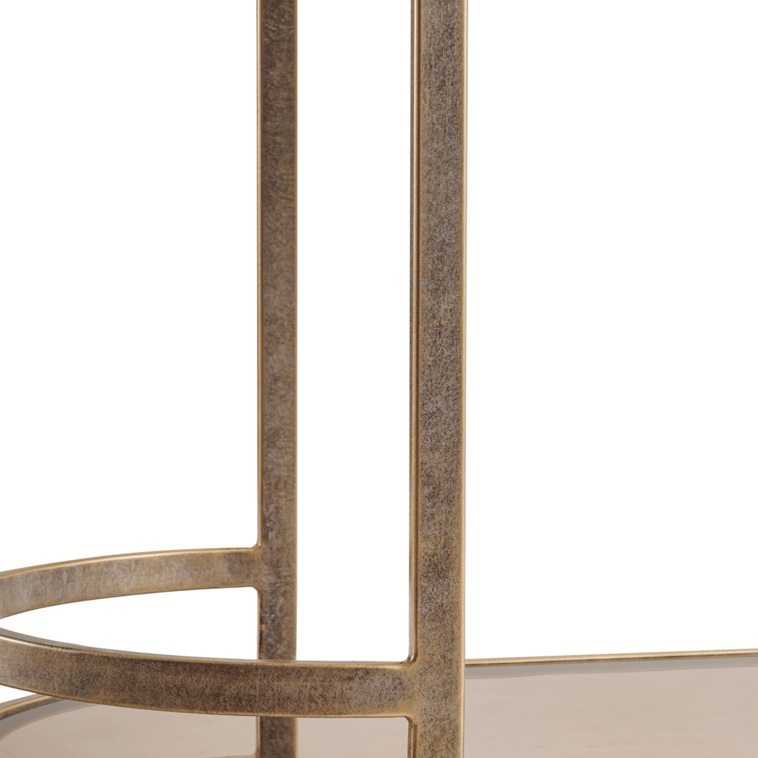 Belvedere Drinks Trolley - Aged Gold