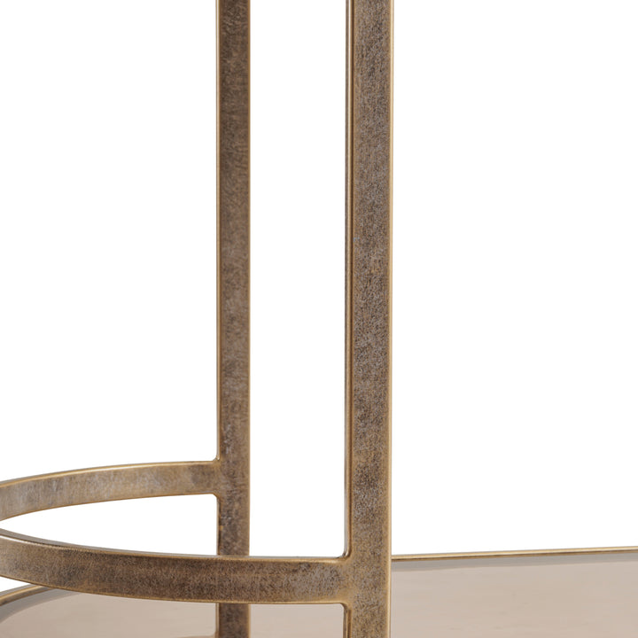 Belvedere Drinks Trolley - Aged Gold