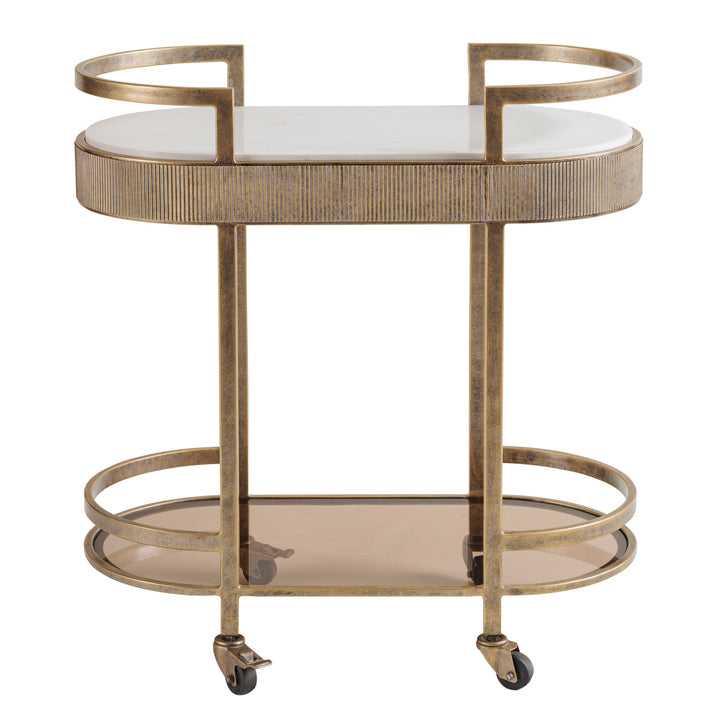 Belvedere Drinks Trolley - Aged Gold