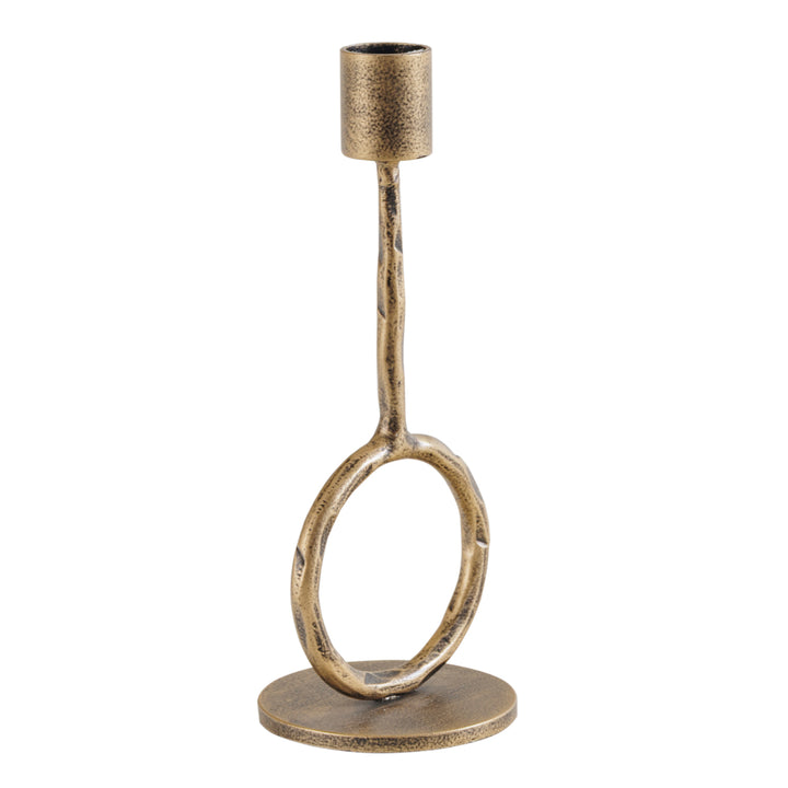Ronde Candle Holder - Antique Gold