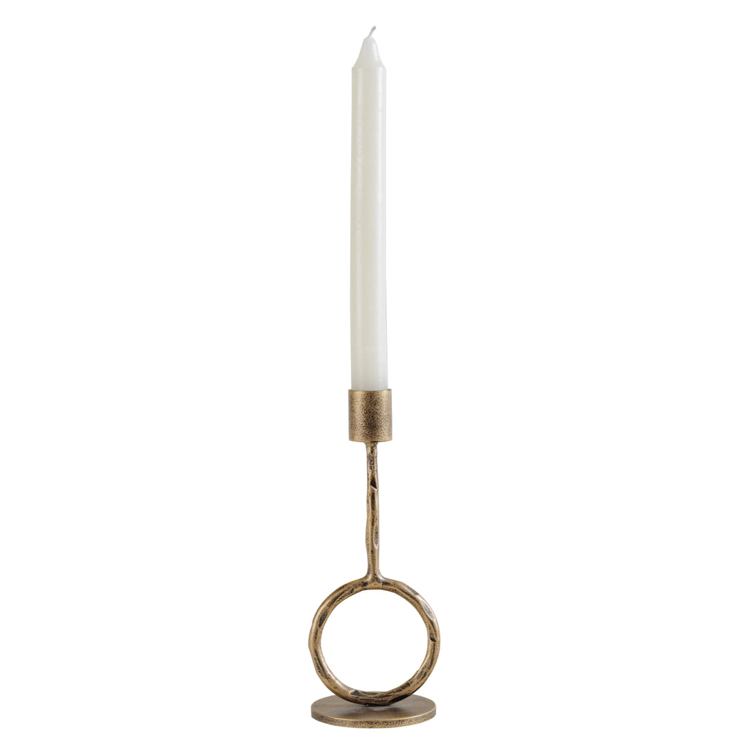 Ronde Candle Holder - Antique Gold
