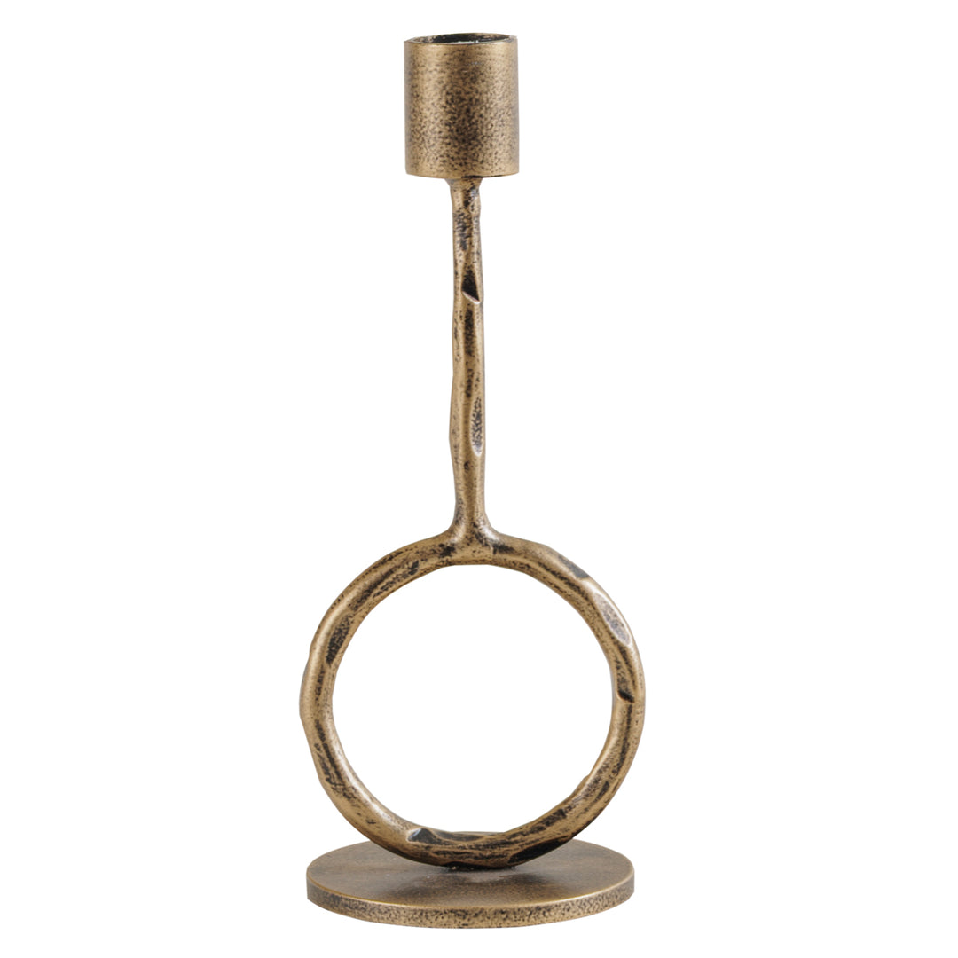 Ronde Candle Holder - Antique Gold