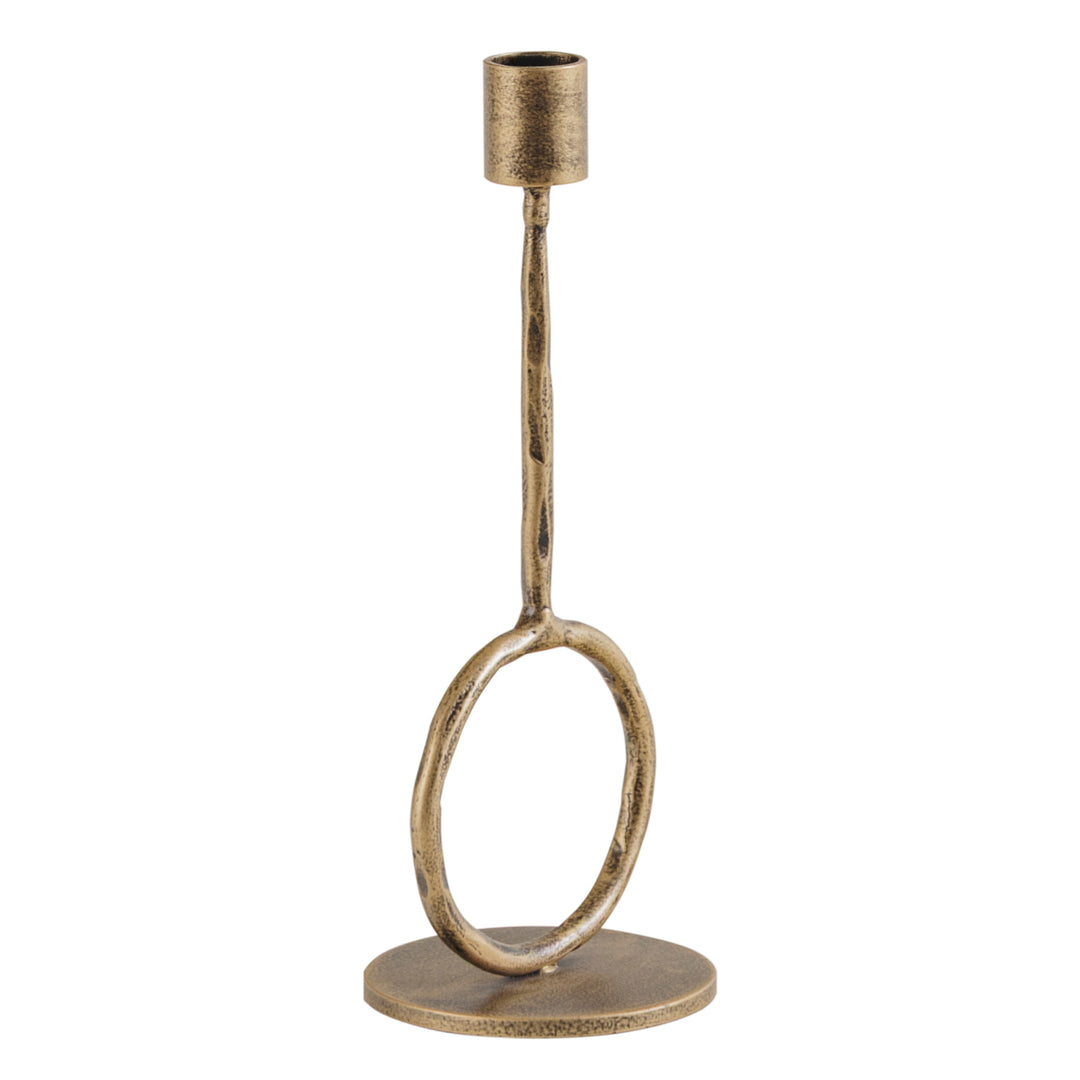 Ronde Candle Holder - Antique Gold