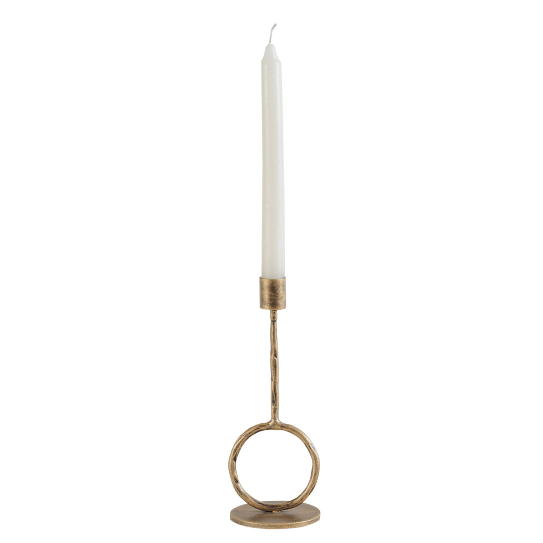 Ronde Candle Holder - Antique Gold