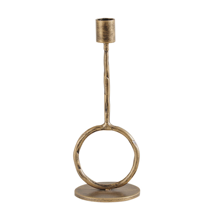 Ronde Candle Holder - Antique Gold