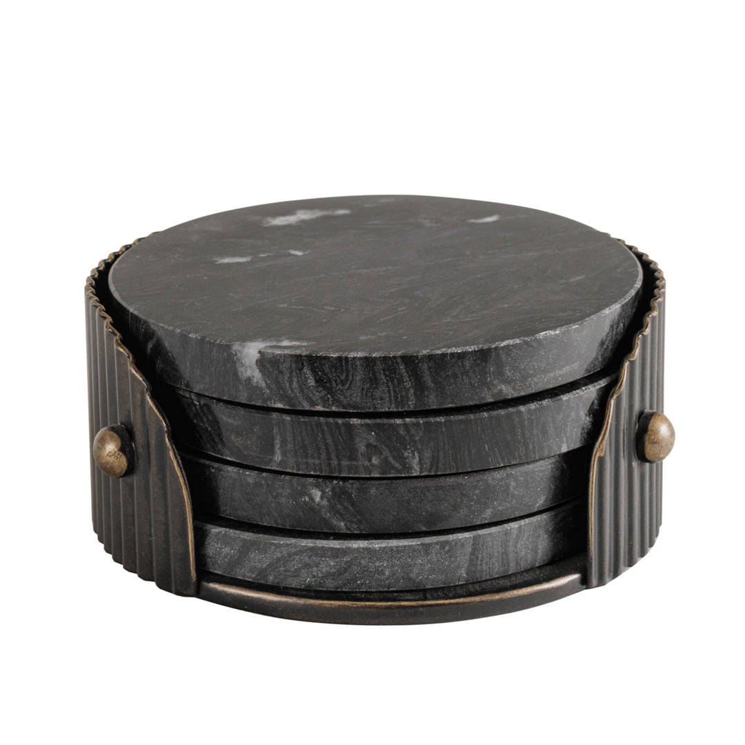 Belvedere Set of 4 Coasters - Black