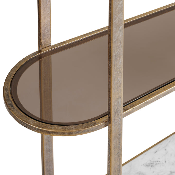 Belvedere Shelving Unit -  Aged Gold