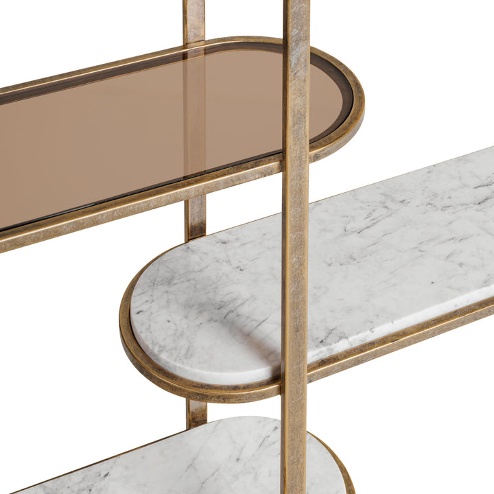 Belvedere Shelving Unit -  Aged Gold