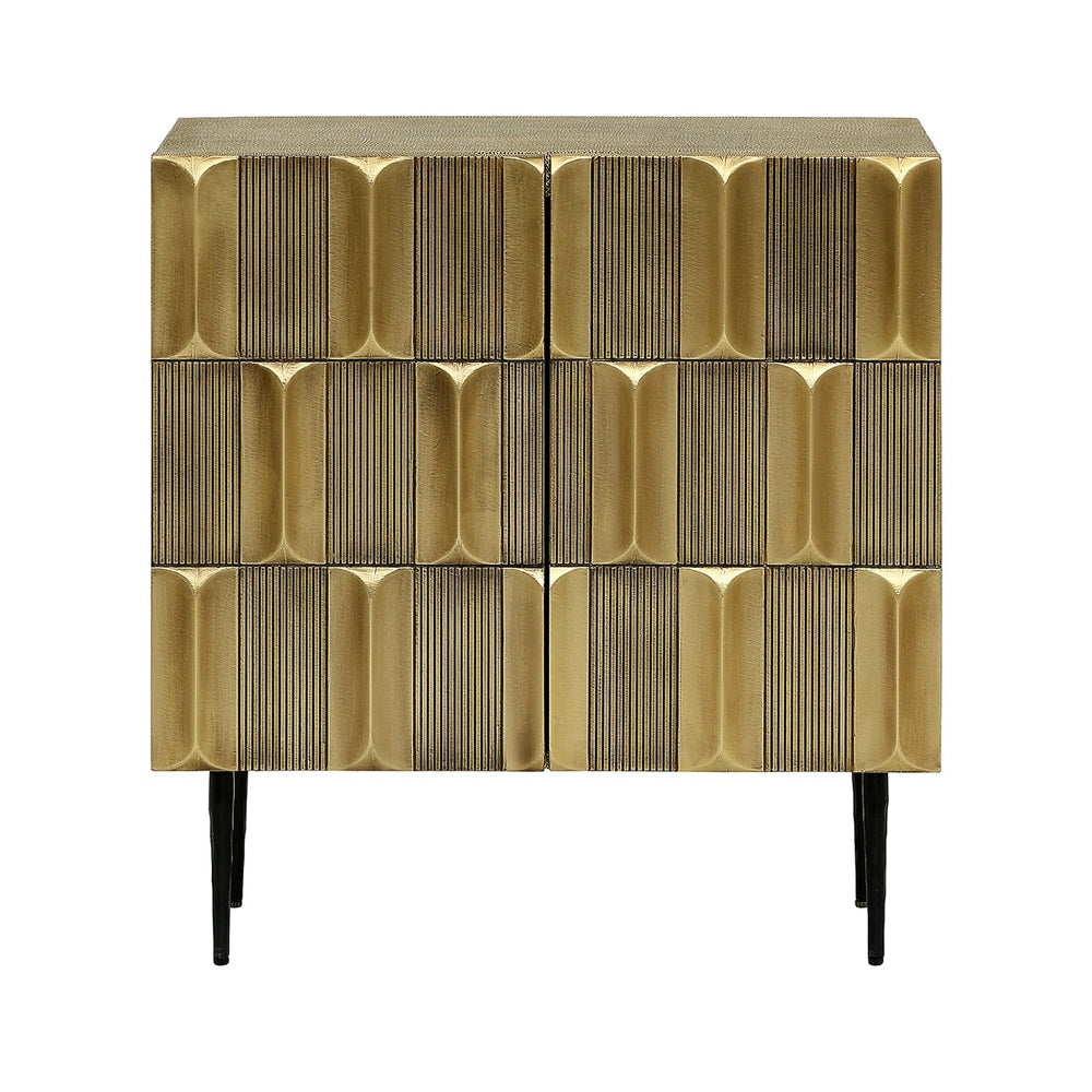 Verano 2 Door Cabinet - Antique Brass