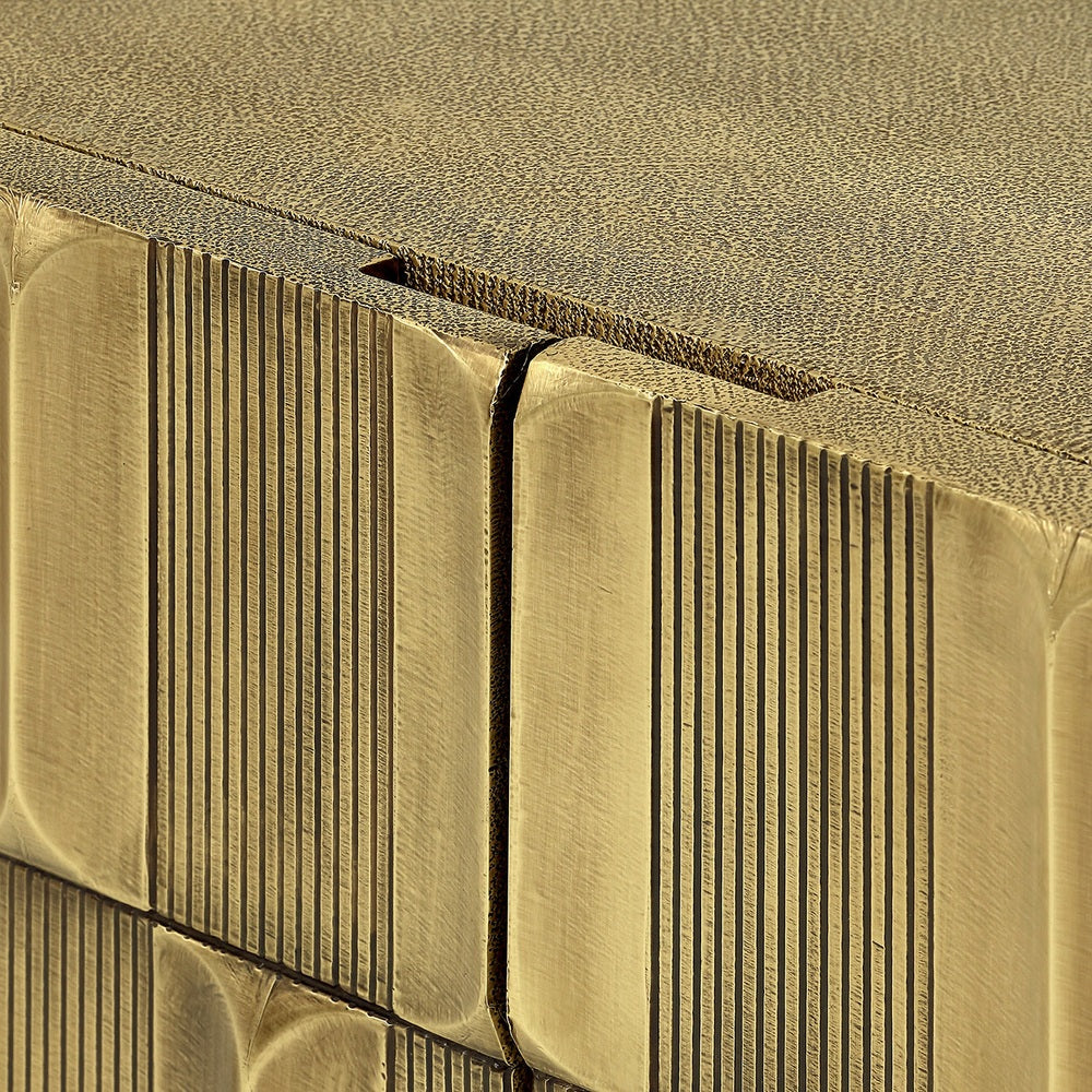 Verano 2 Door Cabinet - Antique Brass