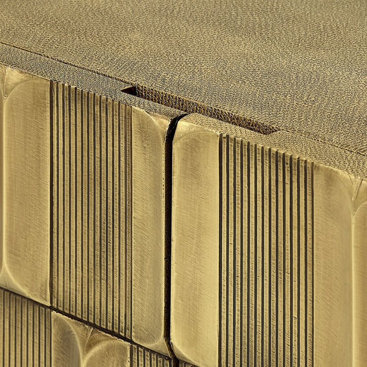 Verano 2 Door Cabinet - Antique Brass