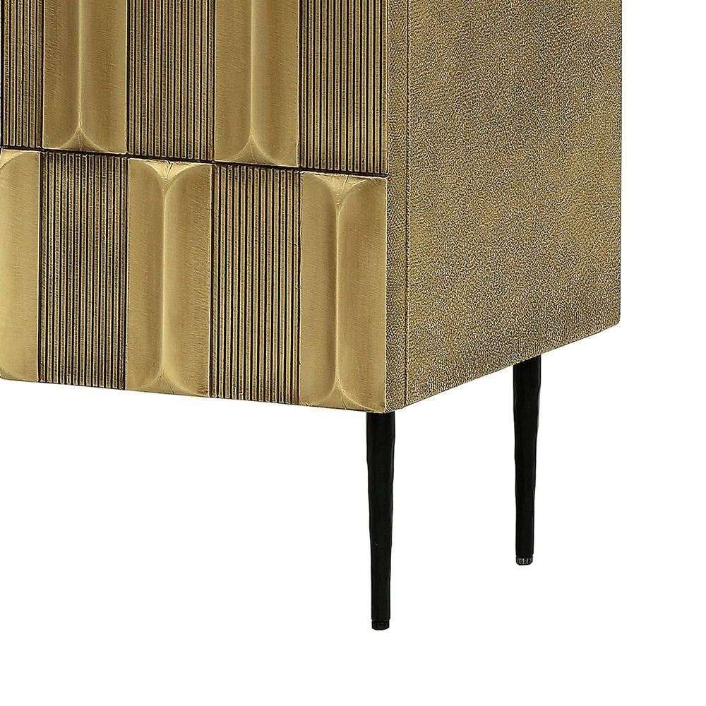 Verano 2 Door Cabinet - Antique Brass