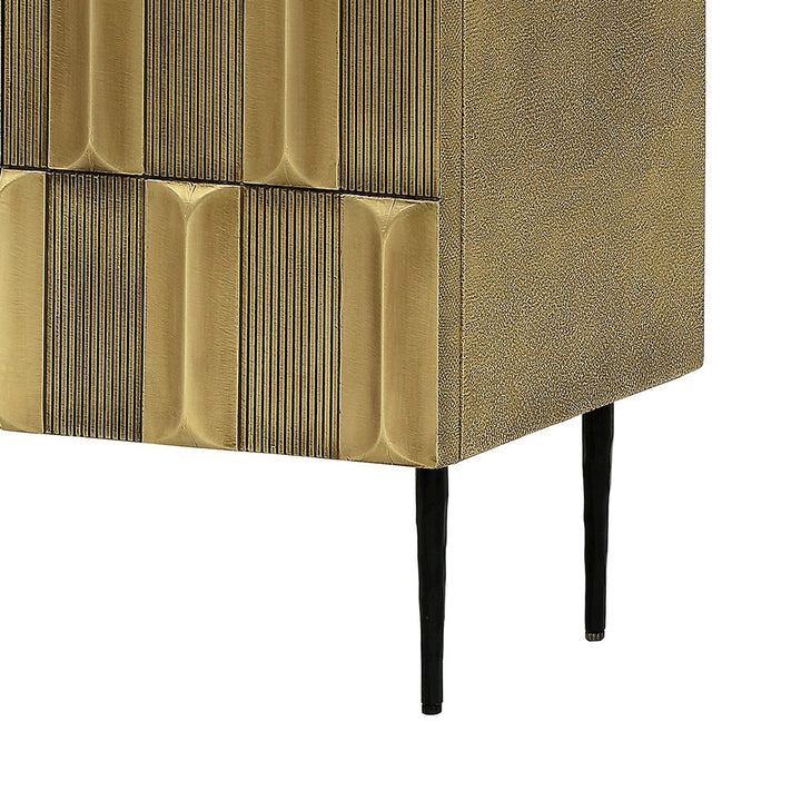 Verano 2 Door Cabinet - Antique Brass