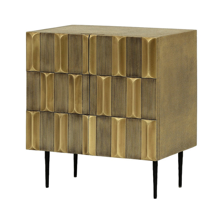 Verano 2 Door Cabinet - Antique Brass
