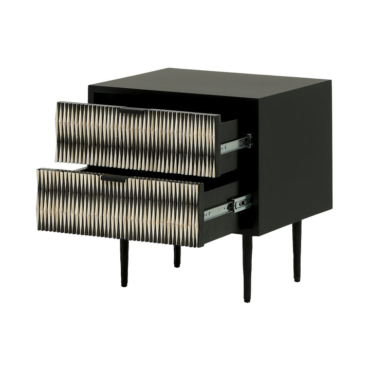 Imperia Bone Inlay Bedside Table