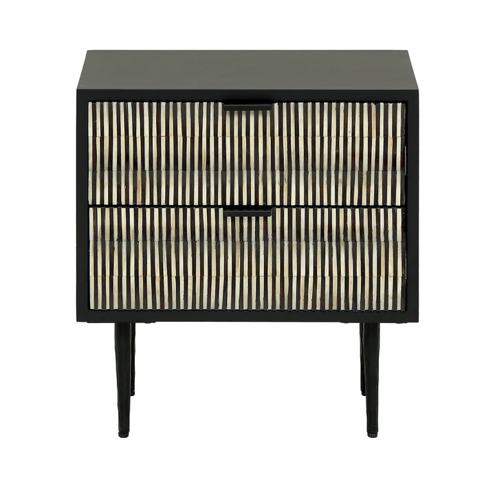 Imperia Bone Inlay Bedside Table
