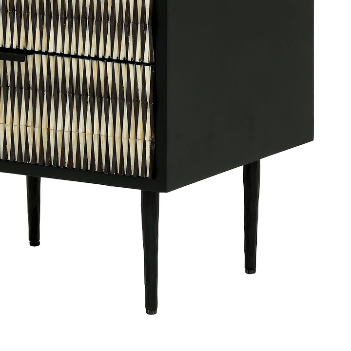 Imperia Bone Inlay Bedside Table