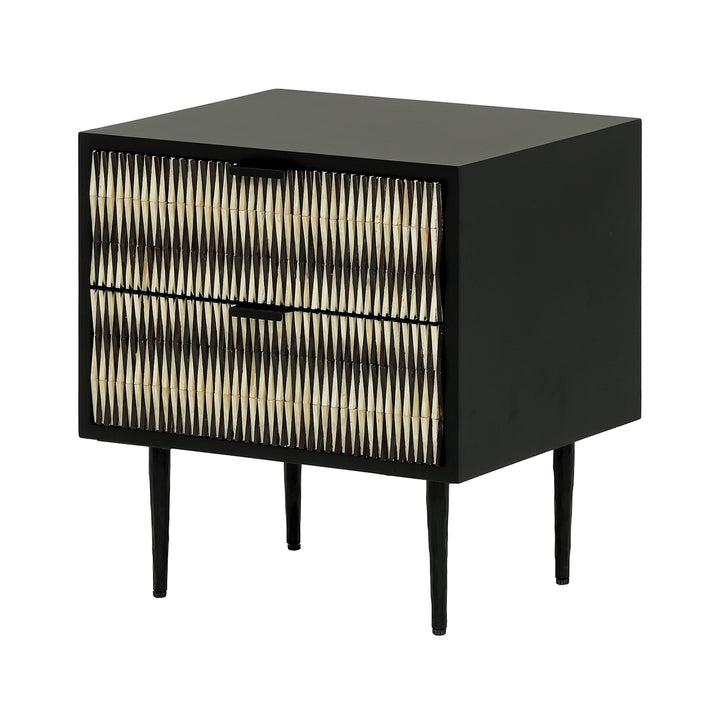 Imperia Bone Inlay Bedside Table