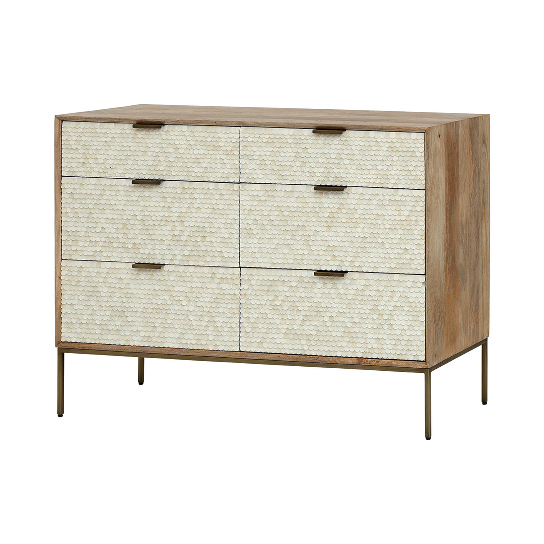 Nerida Bone Inlay Chest of Drawers