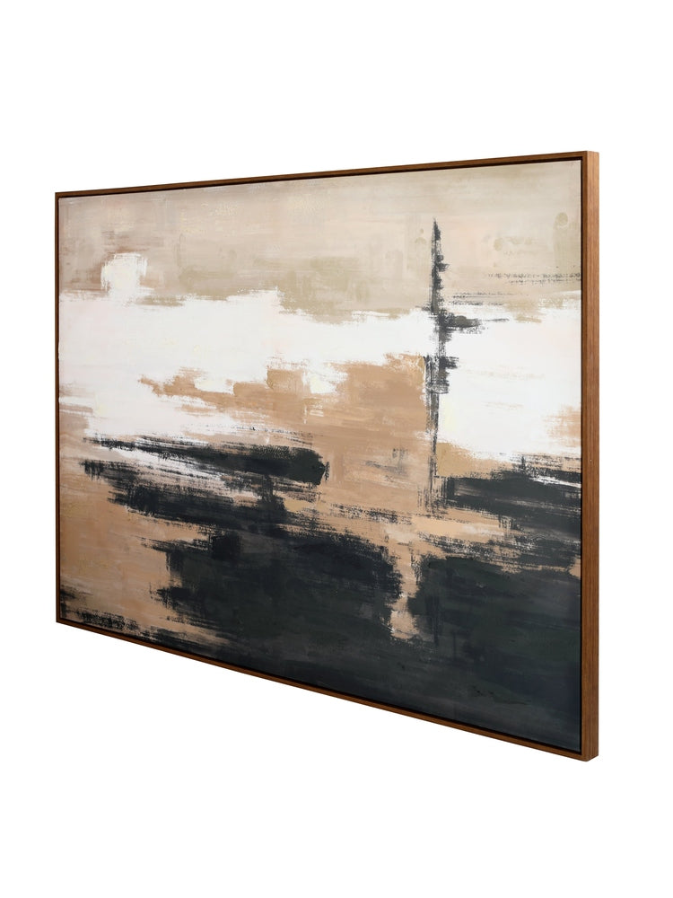 Sable Rise Hand Embellished Framed Canvas Wall Art