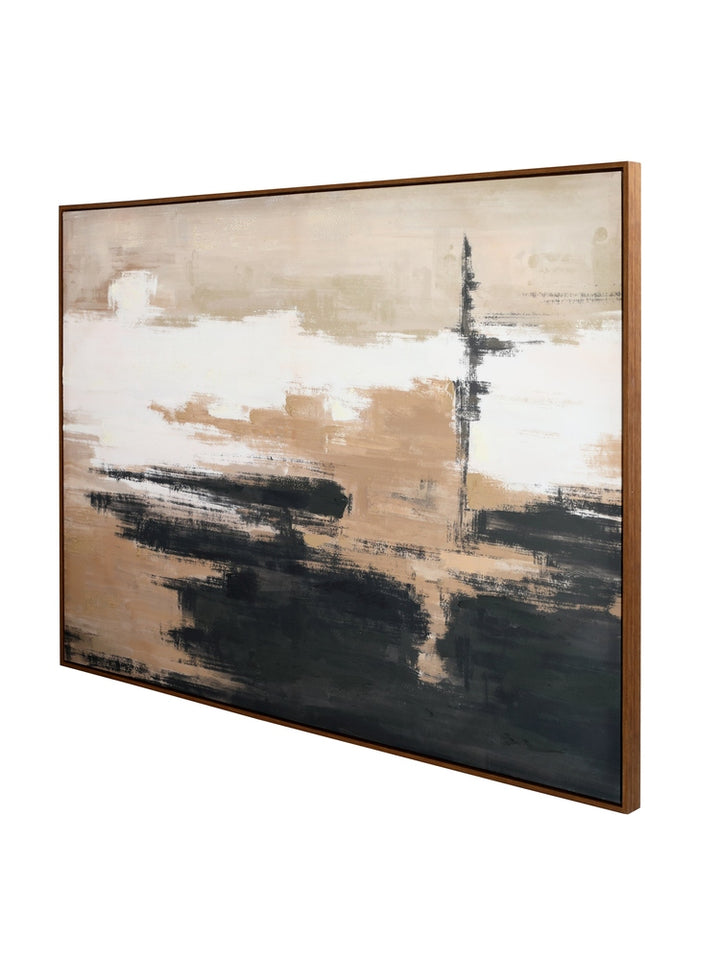 Sable Rise Hand Embellished Framed Canvas Wall Art