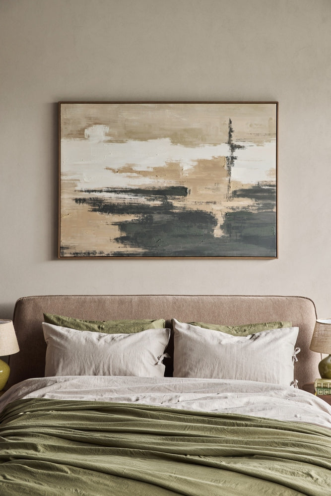 Sable Rise Hand Embellished Framed Canvas Wall Art