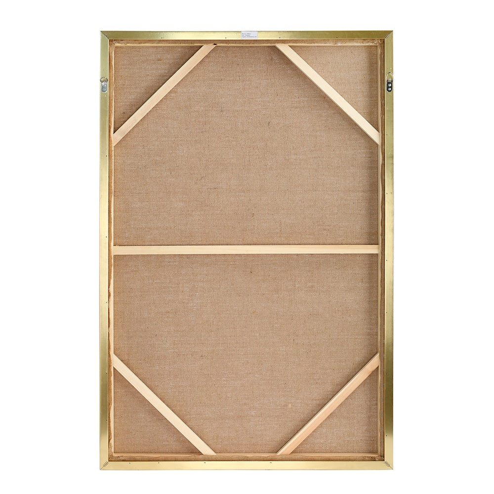 Golden Dusk Heavy Textured Framed Canvas Wall Art