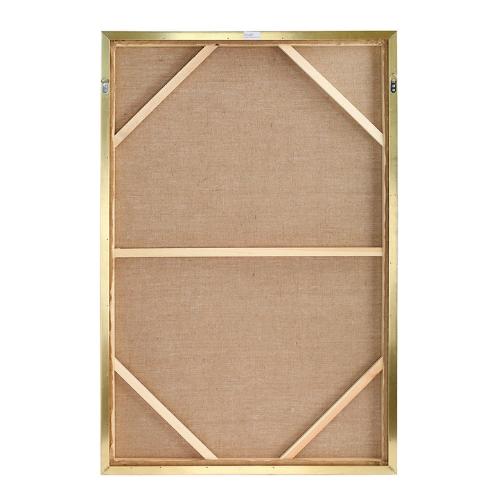 Golden Dusk Heavy Textured Framed Canvas Wall Art