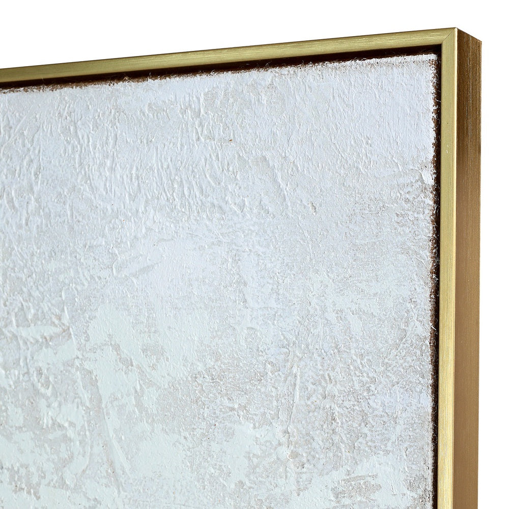 Golden Dusk Heavy Textured Framed Canvas Wall Art