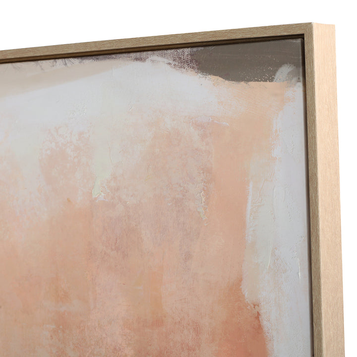 Terra Glow Hand Embellished Framed Canvas Wall Art