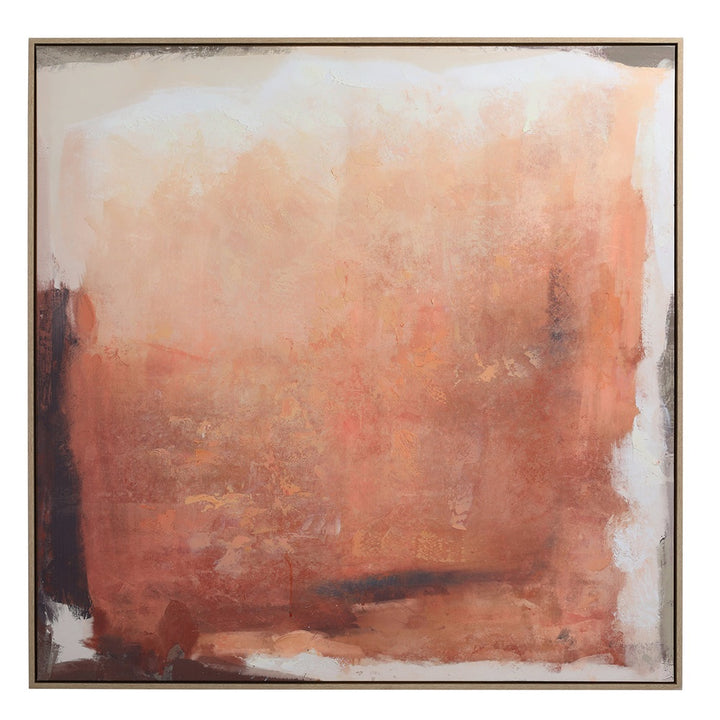 Terra Glow Hand Embellished Framed Canvas Wall Art