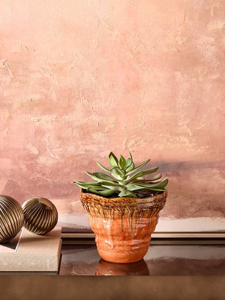 Ibiza Reactive Glaze Planter