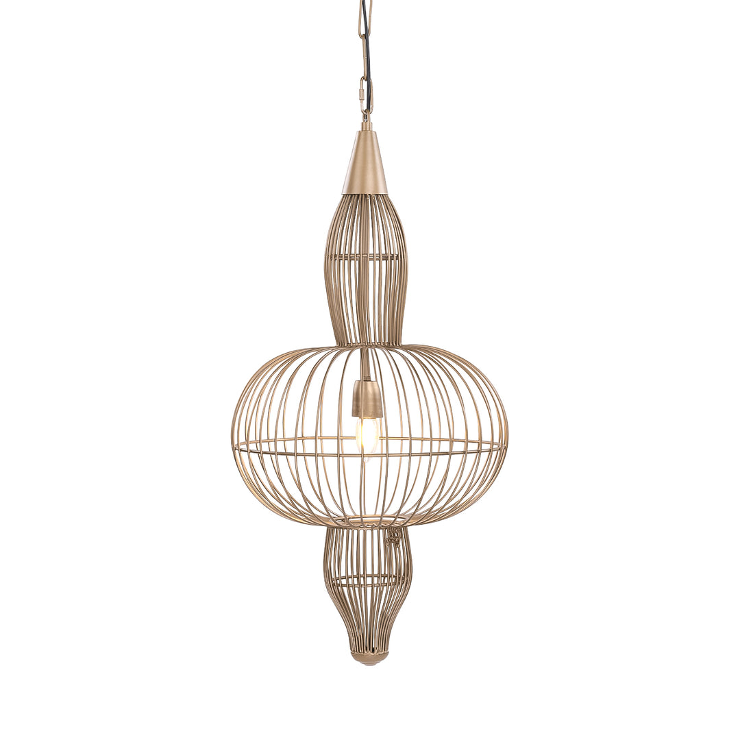Mira Orb Wire Pendant Light - Gold