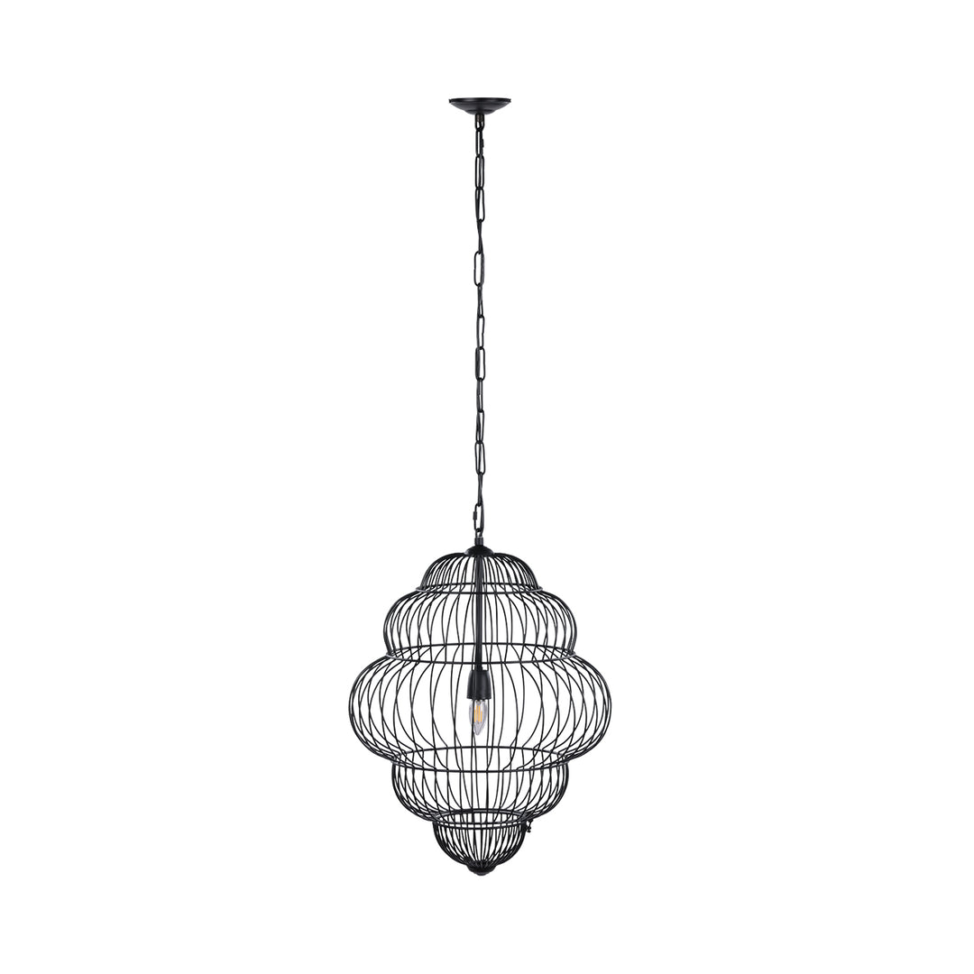 Mira Tiered Cloud Wire Pendant Light - Black