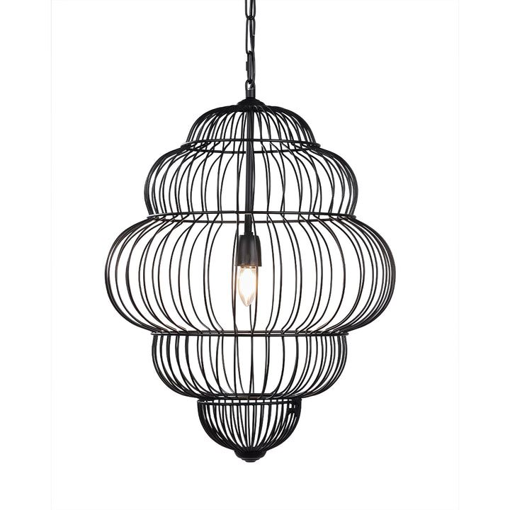 Mira Tiered Cloud Wire Pendant Light - Black