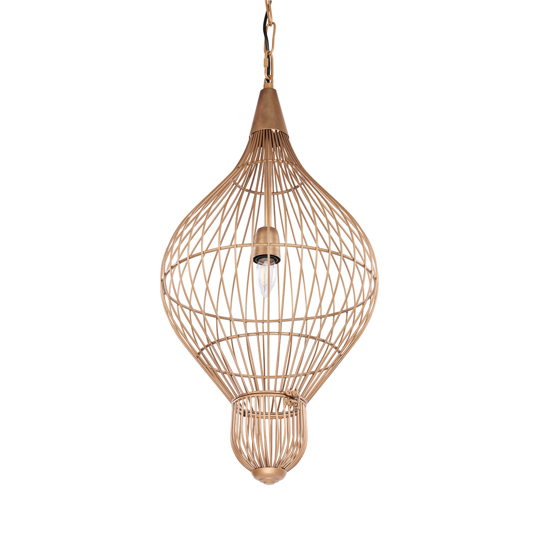 Mira Teardrop Wire Pendant Light - Gold