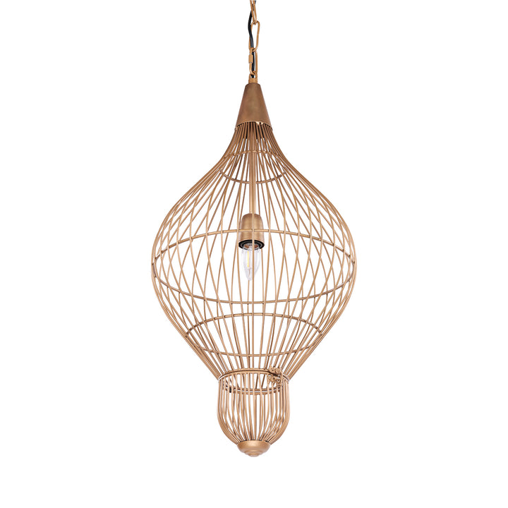 Mira Teardrop Wire Pendant Light - Gold
