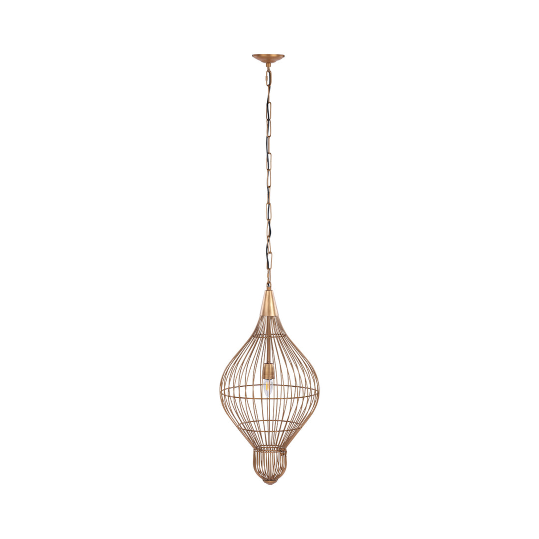 Mira Teardrop Wire Pendant Light - Gold