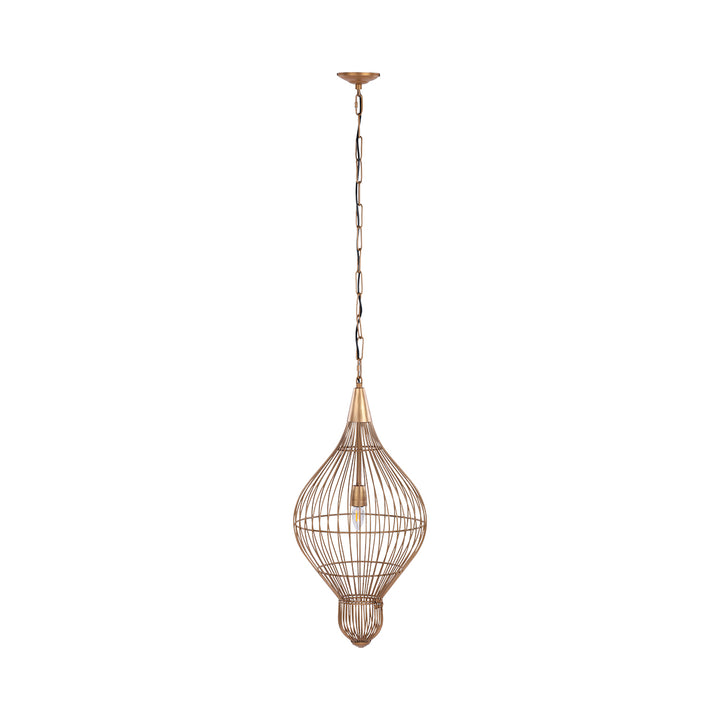 Mira Teardrop Wire Pendant Light - Gold