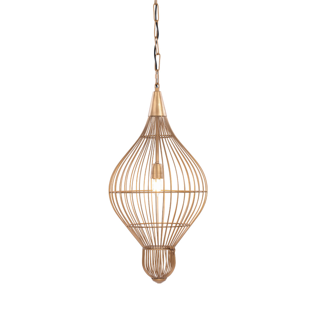 Mira Teardrop Wire Pendant Light - Gold