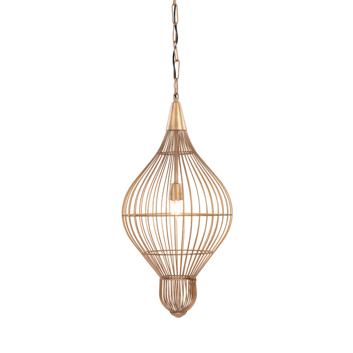 Mira Teardrop Wire Pendant Light - Gold