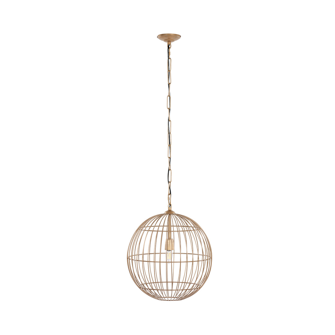 Mira Globe Wire Pendant Light - Gold