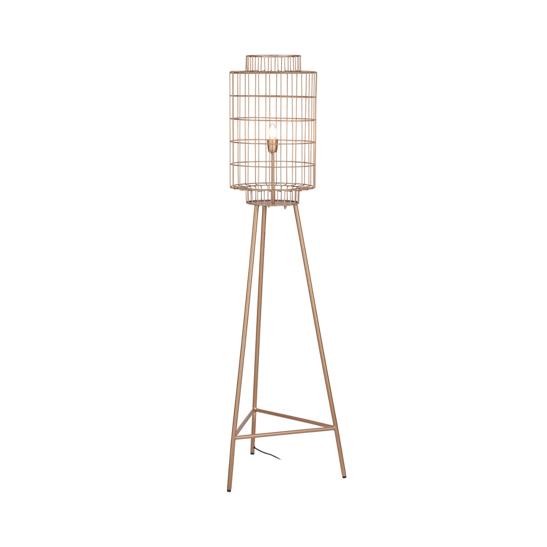 Mira Wire Floor Lamp - Gold