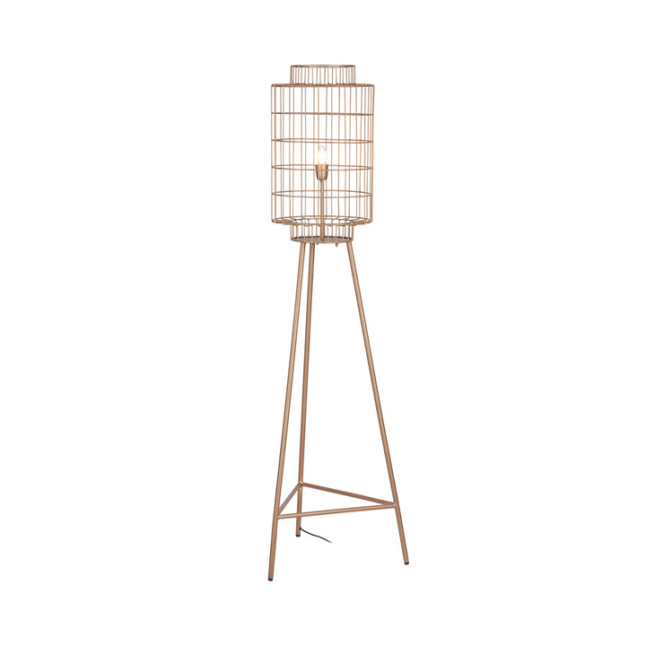 Mira Wire Floor Lamp - Gold